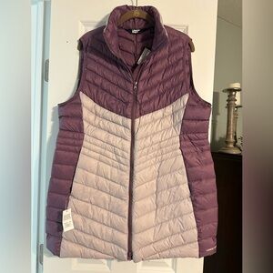 Lands’ End Down Long Vest